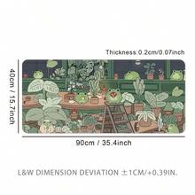 大型青蛙家族鼠标垫，游戏桌垫，大号键盘垫，可水洗，橡胶防滑底，缝边，礼品鼠标垫，桌面保护垫，学习桌垫，多种尺寸可选，电脑键盘垫，笔记本电脑垫，学习用品，返校游戏鼠标垫，办公桌配件，办公用品，办公桌配件，鼠标垫 - 小青蛙一家 - 查看 16