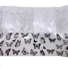 Butterfly Nail Foil Nail Art Stiker Nail  Flower Transfer Starry Sky Paper Olorful Nail Transfer Foils For Women Girls Fingernails Toenails Deorations-0346 - Bướm đầy màu sắc - Xem 4