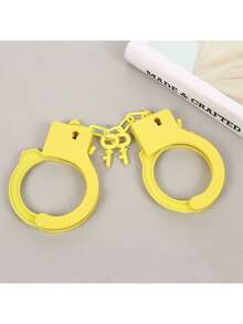 1pc Color Resin Material Handcuffs Set - Perfect For Outdoor Entertainment, Fun And Power Free, Carnival Party Atmosphere Toys - Multicolor - View 17
