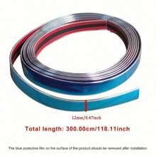 Car Trim Strip Window Chrome Bright Strip Plating Strip, Add Fashion Brilliance To Your Windows With Silver Chrome Strip, Universal Electroplating Glossy Body Window Edge Anti-Scratch Collision Edge Strip