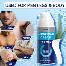 AUOSBNK 芦荟脱毛膏，男士须后油，刮毛脱毛，舒缓剃须后肌肤，夏季海滩必备，适用于手臂、腿部、胡须和身体，生日礼物，适合所有人群-100G - 藍色 - 查看 3