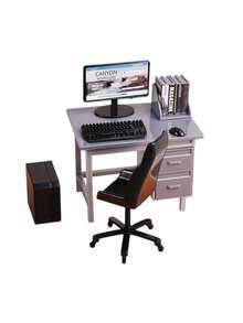 1 conjunto de mesa e cadeira em miniatura para casa de bonecas 1:12, experiência imersiva de escritório! Acessórios Micro Scene, transformam instantaneamente a mesa em um ambiente de trabalho requintado, mesa de escritório em miniatura para casa de bonecas, mesa de computador, modelo de cenário, brinquedo de faz de conta para crianças, teclado e mouse