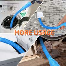 Dryer Vent Cleaner Kit Vacuum Attachment - Multiple Combinations V1 Lint Remover Power Washer And Vacuum Hose Quickly Removes Lint - Màu xanh lam - Xem 2