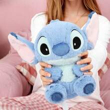 Miniso MOINISO 正版史迪奇基础款毛绒玩偶，7.09*11.02英寸，触感柔软，可爱有趣，适合装饰客厅和卧室，是完美的生日礼物（1个） - 藍色 - 查看 7