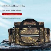 1pc Large Fishing Tackle Bag, Waterproof Multi-Functional Fishing Bag Suitable For Saltwater Or Freshwater Outdoor Shoulder Bag
