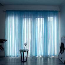 Kitchen Window Curtains - Blue 1p Style 4 - View 13