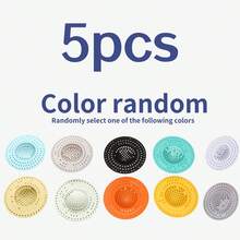 10/5pcs Sink Drain Filter - Convenient Bathroom Drain, Essential Kitchen And Bathroom Accessory, Plastic Garbage Stopper, Kitchen Strainer, Shower Drain Filter, Bathroom Hair Catcher, Bathtub Hair Catcher, Bathroom Small Tool, Suitable For Most Sink Drains, Random Color - Multicolor - View 11