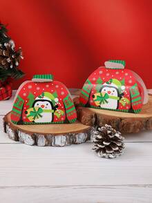 1 Set/24 Stück Weihnachtsgeschenkboxen mit Pullover-Design, Weihnachtsmann, Schneemann, Rentier Muster Weihnachtsboxen, Verpackungstüten, Weihnachtsparty Geschenkverpackung, Weihnachtspapierboxen, Weihnachtsgeschenk, Feiertagsparty Gastgeschenk, Festliches Geschenk, Fröhliche Weihnachten, Weihnachtsdekoration, Weihnachtsschmuck