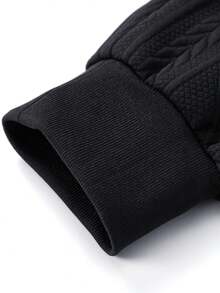 Moletom Masculino Casual Folgado com Capuz e Zíper Parcial, Outono