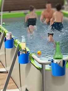 1 pieza/2 piezas/3 piezas Estante de almacenamiento para piscina, Portavasos de bebida/cerveza para piscina, Accesorio de flotador para piscina, Puede almacenar bebidas, desinfectante de manos, herramientas de jardín y flotadores de piscina - Solución conveniente para la gestión y organización de la piscina en verano