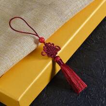 10件/20件套装，手工制作中国结红色串珠流苏，适用于香囊、包包、书签、扇子吊坠，以及各种节日和派对的装饰。 - 彩色 - 查看 18