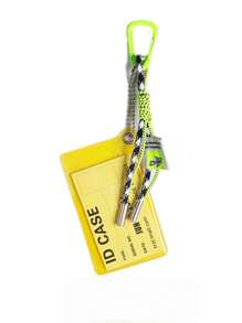 1pc Y2K Candy-Color PVC Clear Card Holder – Transparent Bus / Meal / Access Pass Case With Holographic Hanging Charm Jelly Bag Accessory Back-To-School & Streetwear 2025 For Women Money Wallet Mini Wallet Purse Wallet School Supplies Card Wallet