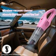 Aimkon iTP 便携式手持式吸尘器，配备多功能配件 - USB 充电，符合人体工程学设计，适用于汽车、家庭和办公室使用，耐用 ABS 材质，小巧轻便，适合狭小空间，2600mAh，7.4V - 彩色 - 查看 9