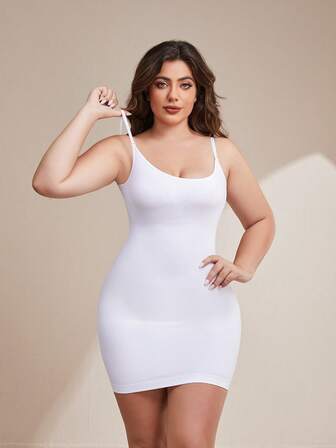Shapewear Dress Slip For Women Tummy Control Adjustable Spaghetti Full Slip Seamless Body Shaper For Under Dresses
