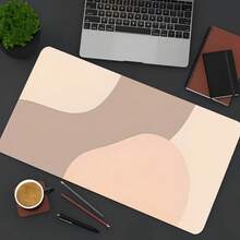 1 片防滑橡胶鼠标垫 - 简约米棕色设计鼠标垫 - 适用于 PC、笔记本电脑、办公桌面配件 办公用品 办公桌配件 鼠标垫 桌面鼠标垫 - 彩色 - 查看 2