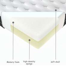 Matratze 140x200 cm Memory Foam Bett Matratze, Höhe 30cm Härtegrad H3/Öko-Tex, 8-Zonen Taschenfederkernmatratze, Luxus, Anti-Milben, Ergonomischen - Dunkelgrau - Übersicht 5