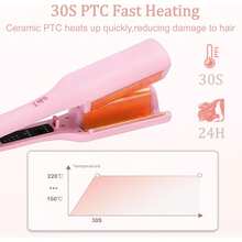 32mm Egg Roll Curling Iron, Pink - Pink - View 8