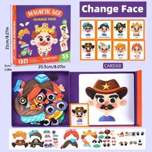 1 Set Of Magnetic Cartoon Dress-Up Children's Toys, Including 39 DIY Decorative Puzzle Particles, Parent-Child Interactive Puzzle Game, Birthday Gift