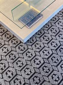 Tapetes CNM - Cinza Geométrico - Visão 2