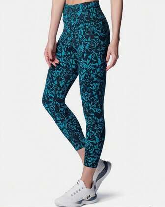 Under Armour Colanți de înaltă intensitate cu imprimeu infinit pentru femei, potriviți pentru drumeții, yoga, antrenament, fitness, alergare