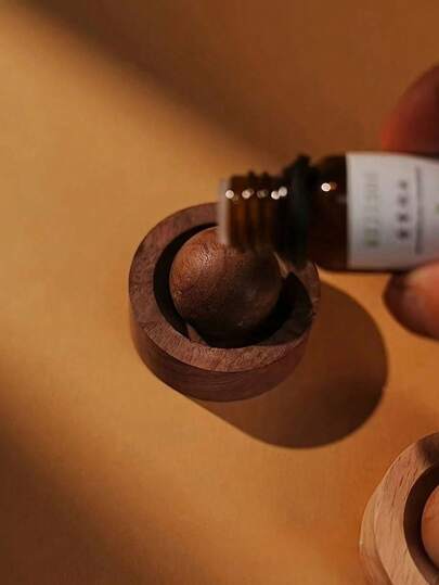 1 pieza Difusor, Difusor de Madera Redondo para Aromaterapia, No Eléctrico, Hecho de Troncos Naturales, Perfecto para Aceites Esenciales, Duradero y Resistente al Fuego, Mejora la Calidad del Aire con Fragancia Libre de Fragancia, Adecuado para Automóvil y Uso Doméstico, Mesita de Noche, Caravana, Interior de Automóvil, Decoración Moderna del Hogar. Varillas Difusoras, Difusores