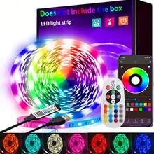 1pc LED Bedroom Light, APP Control Music Sync RGB LED Strip Light With 44-Key Remote, Suitable For Bedroom, Kitchen, Halloween And Christmas Decoration - LED Light Strip - View 2