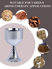 1 Peça/1 Conjunto Queimador de Incenso/Suporte de Incenso de Ferro Fundido Simples e Elegante. Com Tampa, Queimador de Aromaterapia, Decorações, Queimador de Bakhoor, Decoração para Casa.