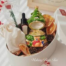 Christmas Bear Wishing Tree, Suitable As Decorative Ornament, Decorative Incense Burner, Christmas Decorative Candle Holder, Jewelry And Small Item Storage Box, Ideal As Christmas Or Birthday Gift For Friends And Partners