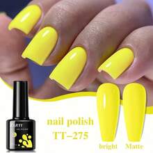 TARTU TARTU Esmalte de Gel para Unhas 8ml - 7 Cores Vibrantes, Remoção por Imersão, Cura com UV/LED, Cores Rosa Vermelha, Roxa, Azul, Verde, Cinza e Amarela, Gel Semipermanente Semitraslúcido para Manicure, Base e Primer, Para Uso Doméstico, Salão e Arte de Unhas, Presente para Mulheres