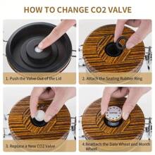 Large Coffee Canister, Rice Kitchen Food Storage Airtight Stainless Steel Container With Lids, Date Tracker And Scoop, Grounds, Beans, Tea, Flour, Cereal, Sugar Jars, 38oz, Black - Black - View 5