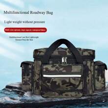 1pc Large Fishing Tackle Bag, Waterproof Multi-Functional Fishing Bag Suitable For Saltwater Or Freshwater Outdoor Shoulder Bag