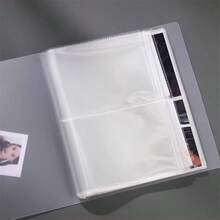3-6寸80-160格家庭照相册盒 透明PVC偶像卡片相册 防尘防潮 明星卡片收藏册 创意照片整理册 粉丝礼物 生日纪念品 追星收纳盒 新款生日纪念相册 学生收藏册（商品尺寸固定）