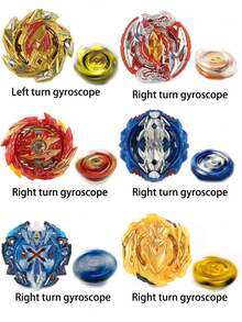 Zestaw 11 zabawek w postaci wirującego bączka z wielokolorowymi uchwytami i wyrzutnią, odpowiedni do walki, różne style, prezent świąteczny