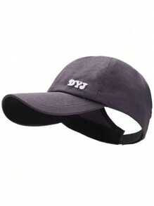 1 Stück Pferdeschwanz Rückenfrei Hut, einfarbig, lässiger Sonnenschutzvisier, einfarbig, Sonnenschutz, atmungsaktive Radmütze mit UV-Schutz, Damen; Damen Baseballkappe mit Buchstickerei, atmungsaktiv, Sonnenschutz, Pferdeschwanz, verstellbar; Damen Mode einfache atmungsaktive Baseballkappe, verstellbar, Sonnenschutz, für Outdoor-Aktivitäten, Reisen, Sport, Beachwear