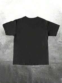 INAWLY Camiseta de manga corta con gráfico de gato llorón gracioso y triste, camiseta informal y deportiva de verano para mujer - Negro - Ver 7