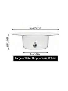 1pc Glass Incense Holder With Stainless Steel Incense Stick Holder, Yoga Studio & Tea House Decor - Multicolor - View 10