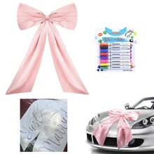 Giant Bow + Marker Pen Bow Background, Birthday Party Room Wall Decor, Huge Ribbon Tie Hanging Gift Dust Wall Decoration