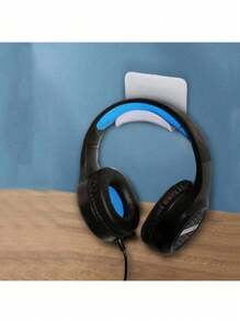 1 件/2 件现代壁挂式实用挂钩，塑料耳机和帽子支架，易于安装，无需钻孔，桌子下方挂钩用于游戏耳机展示 - 彩色 - 查看 5