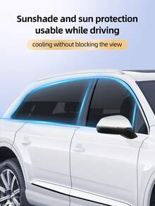 1/2/4PCS Premium Car Sunshade: 100% UV Blocking For A Cool Interior - Black - View 2