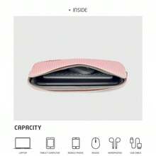 Funda para portátil compatible con Pro, para portátiles de 13-14 pulgadas, compatible con 15-16 pulgadas, funda M2 de 13 pulgadas, compatible con estuche para iPad de 9-11 pulgadas, de tela de licra, funda para portátil para mujeres, esencial de viaje - Multicolor - Ver 6