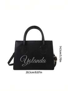 Bolso de mano de cuero PU de unicolor personalizado y personalizado, bolso cuadrado pequeño minimalista y casual, bolso de moda vintage casual para mujer, bolso de hombro mini para ir y venir, bolso cruzado de moda para salir, ideal para adolescentes, mujeres, estudiantes universitarios, principiantes y trabajadores de cuello blanco. Perfecto para la oficina, el trabajo, los negocios, el transporte. El mejor bolso de trabajo para mujeres. Bolso con inspiración retro para mujeres, glamour de Año Nuevo - Multicolor - Ver 8