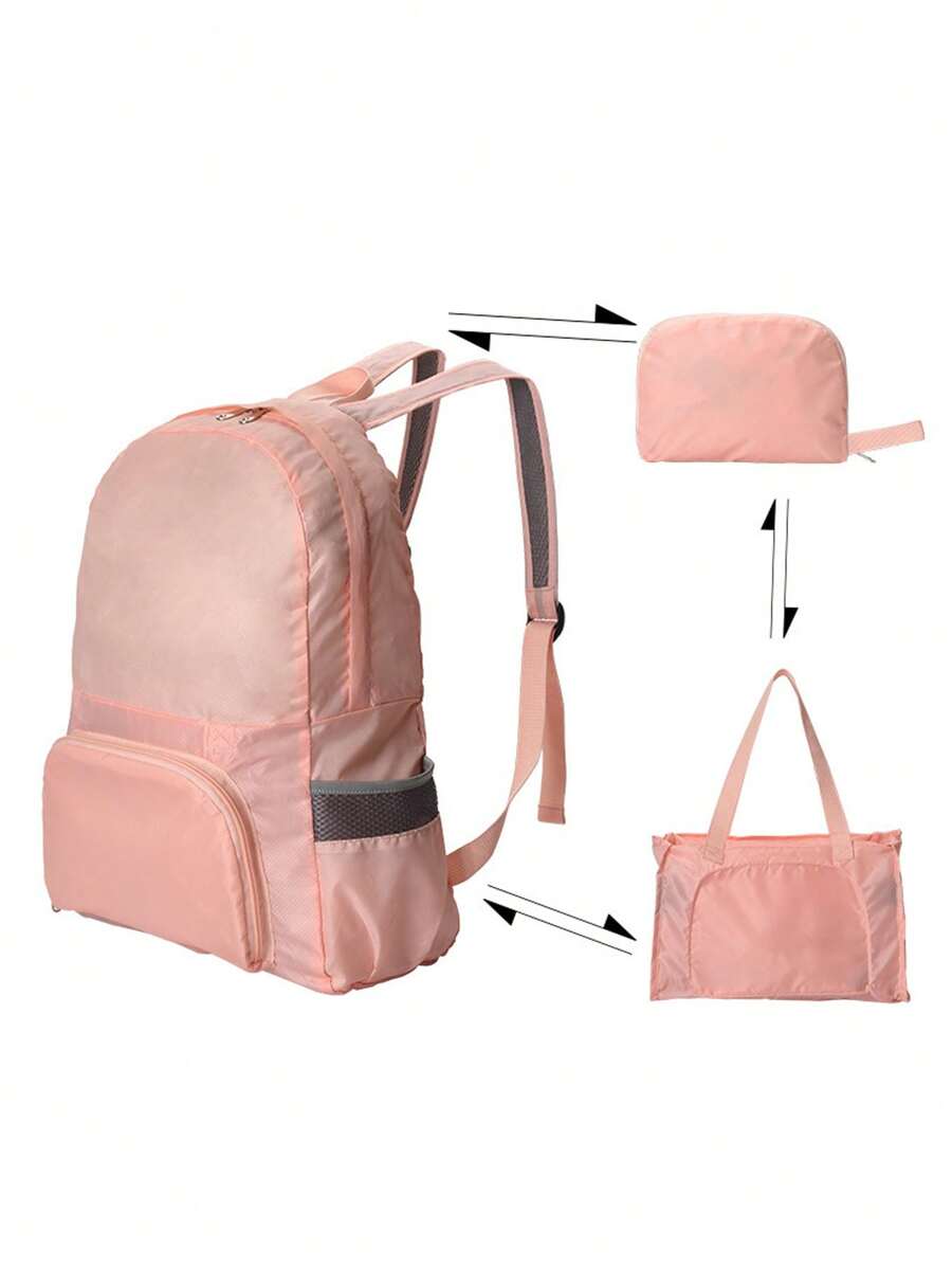 Two-In-One Foldable Ultra-Light Backpack, Student School Bag, Lightweight Hiking Backpack, Travel Backpack. - Multicolor - View 1
