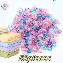 100-5粒五合一洗衣凝珠，强效洗衣液香氛珠，多用途香薰洗衣清洁珠，去污持久留香，令衣物柔软易洗，清洁衣物的同时提升香味，持久便携。