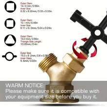 2 件实用钥匙工具套装，包括管扳手、十字扳手、水龙头扳手、水龙头、电梯、电气柜、水表阀门、燃气表和电表的多功能维修工具