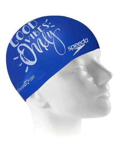 Touca de natação em silicone Swim Lovers Cap Adulto Speedo Dark Blue
