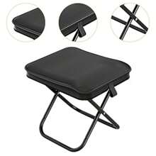 Portable Aluminum Folding Stool - With Portable Bag And Zipper