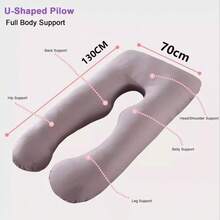 Pregnancy Pillow U Shaped Maternity Pillow Support Back Hips Legs Belly Sleeping - Grey - View 9