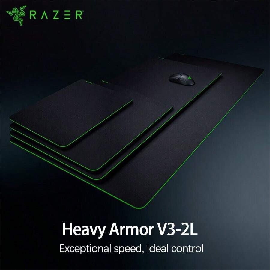RAZER 滑鼠墊重裝甲蟲V3遊戲 微紋理布面精準操控 高密橡膠強力防滑 鎖邊耐磨 職業玩家推薦 V3-2XL - V3-2XL - 查看 1