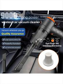 Aspiradora inalámbrica de alta potencia de 120W, cargador USB para el hogar y el coche, aspiradora de mano con succión potente, funciones únicas de succión y soplado, batería de 2000mAh