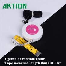 AKTION 1.5m/2m/3m Retractable Soft Tape Measure Dual Scale For Sewing Knitting - Random Color - View 15
